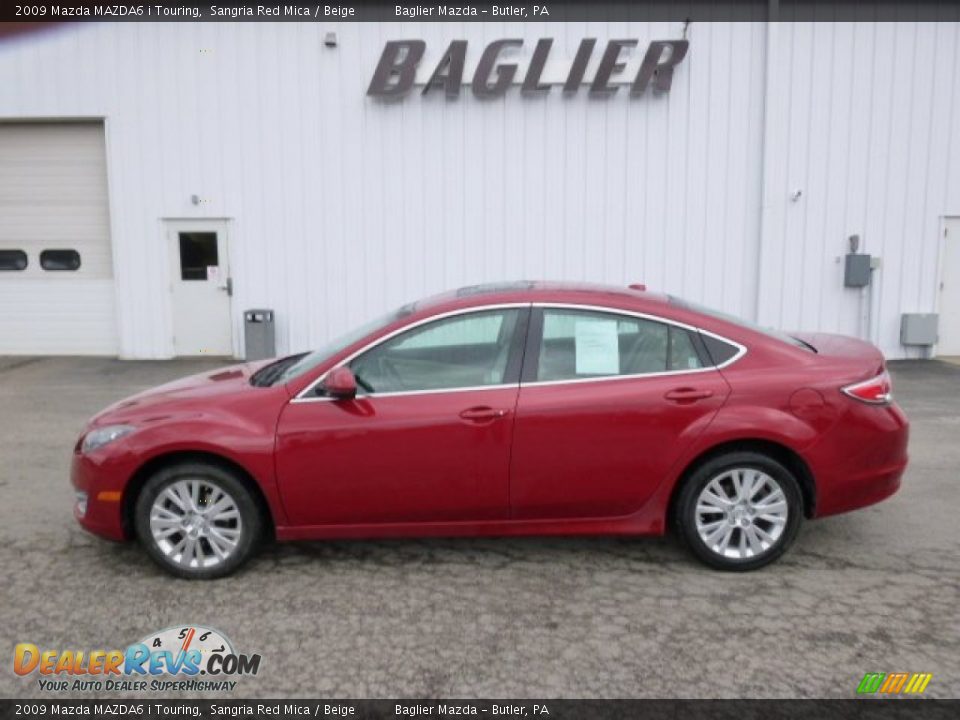 2009 Mazda MAZDA6 i Touring Sangria Red Mica / Beige Photo #1