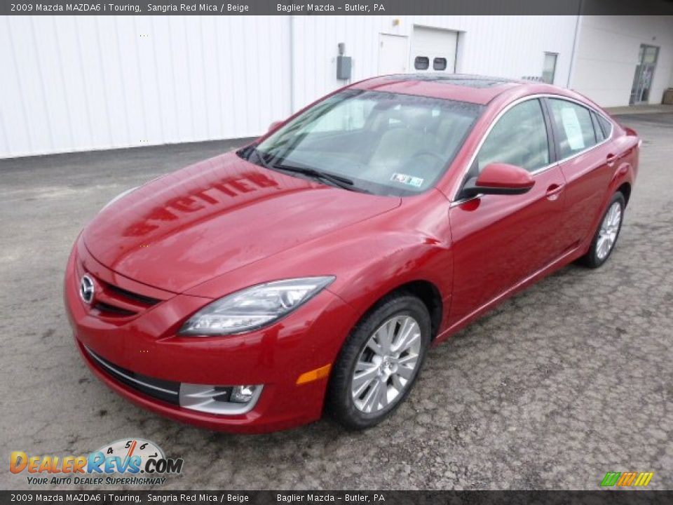 2009 Mazda MAZDA6 i Touring Sangria Red Mica / Beige Photo #2
