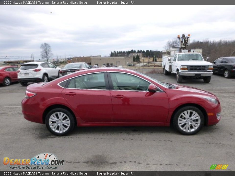 2009 Mazda MAZDA6 i Touring Sangria Red Mica / Beige Photo #5