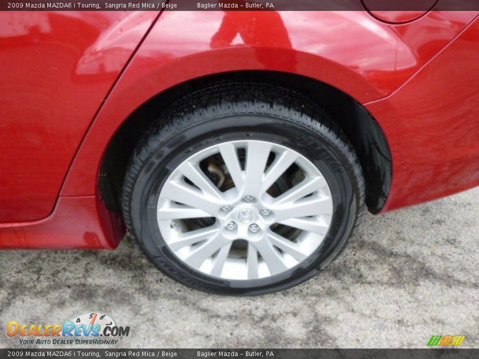 2009 Mazda MAZDA6 i Touring Sangria Red Mica / Beige Photo #9