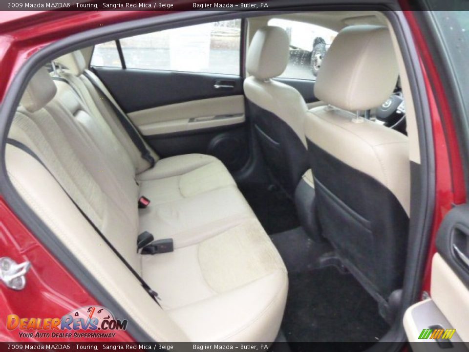 2009 Mazda MAZDA6 i Touring Sangria Red Mica / Beige Photo #15