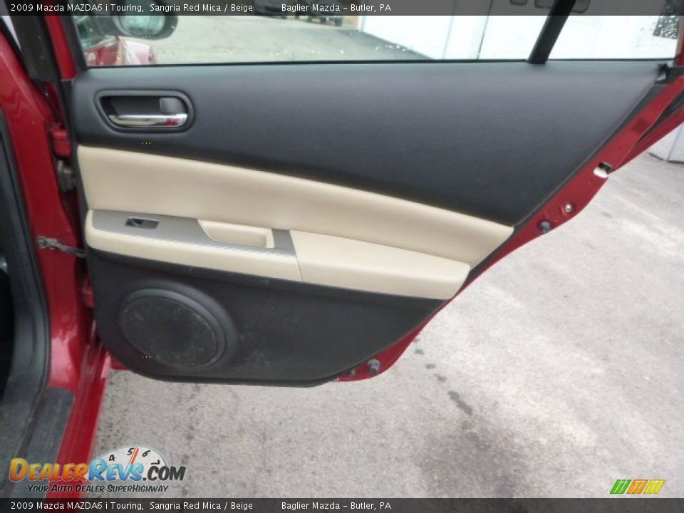 2009 Mazda MAZDA6 i Touring Sangria Red Mica / Beige Photo #16
