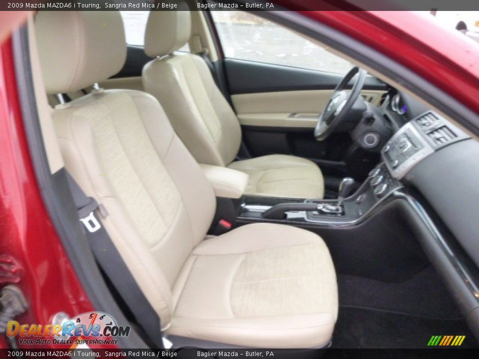 2009 Mazda MAZDA6 i Touring Sangria Red Mica / Beige Photo #17