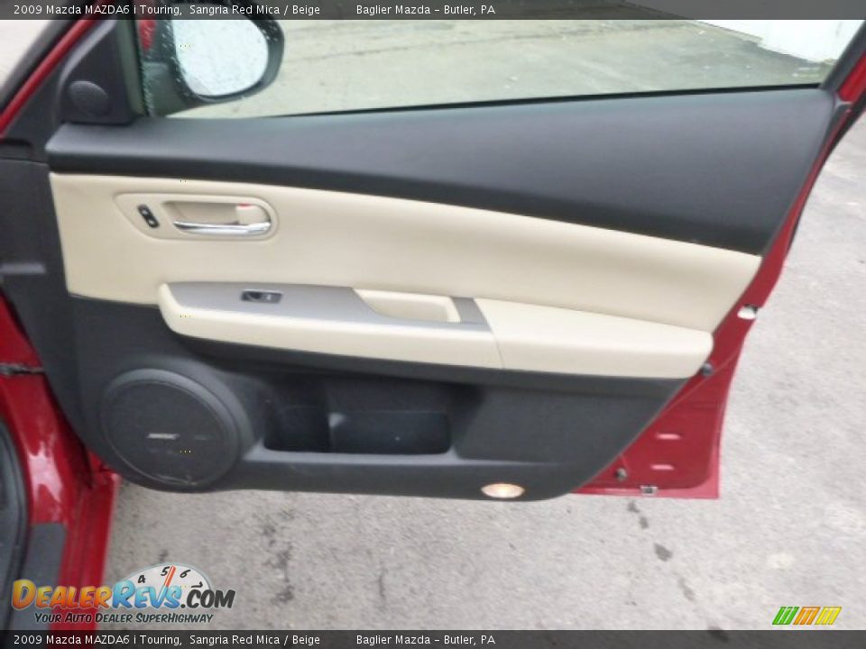 2009 Mazda MAZDA6 i Touring Sangria Red Mica / Beige Photo #18