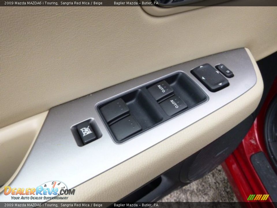 2009 Mazda MAZDA6 i Touring Sangria Red Mica / Beige Photo #19