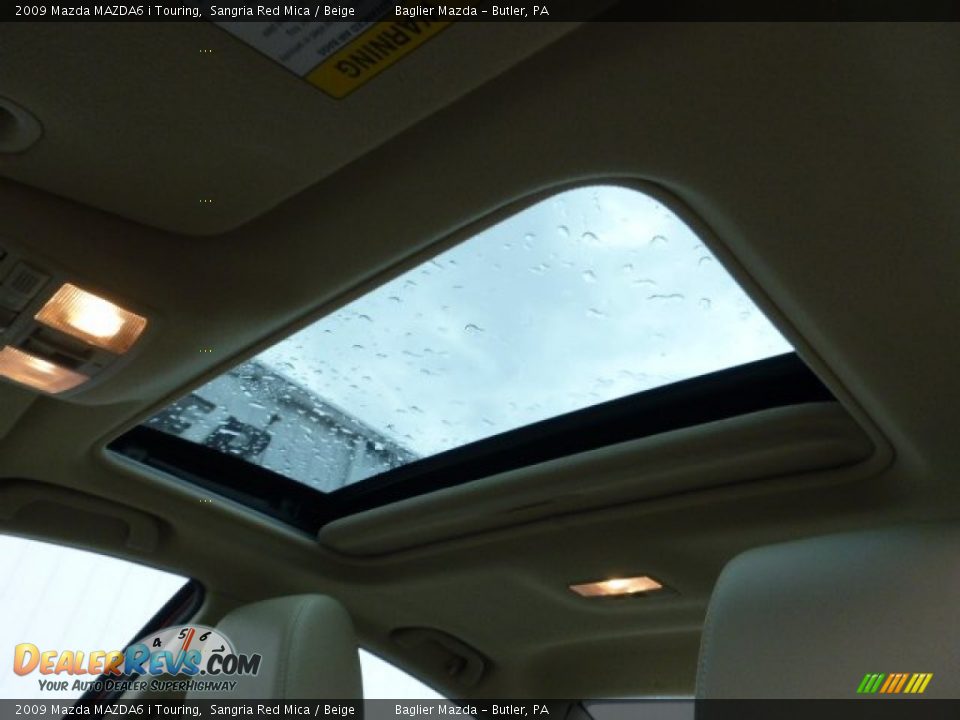 2009 Mazda MAZDA6 i Touring Sangria Red Mica / Beige Photo #20