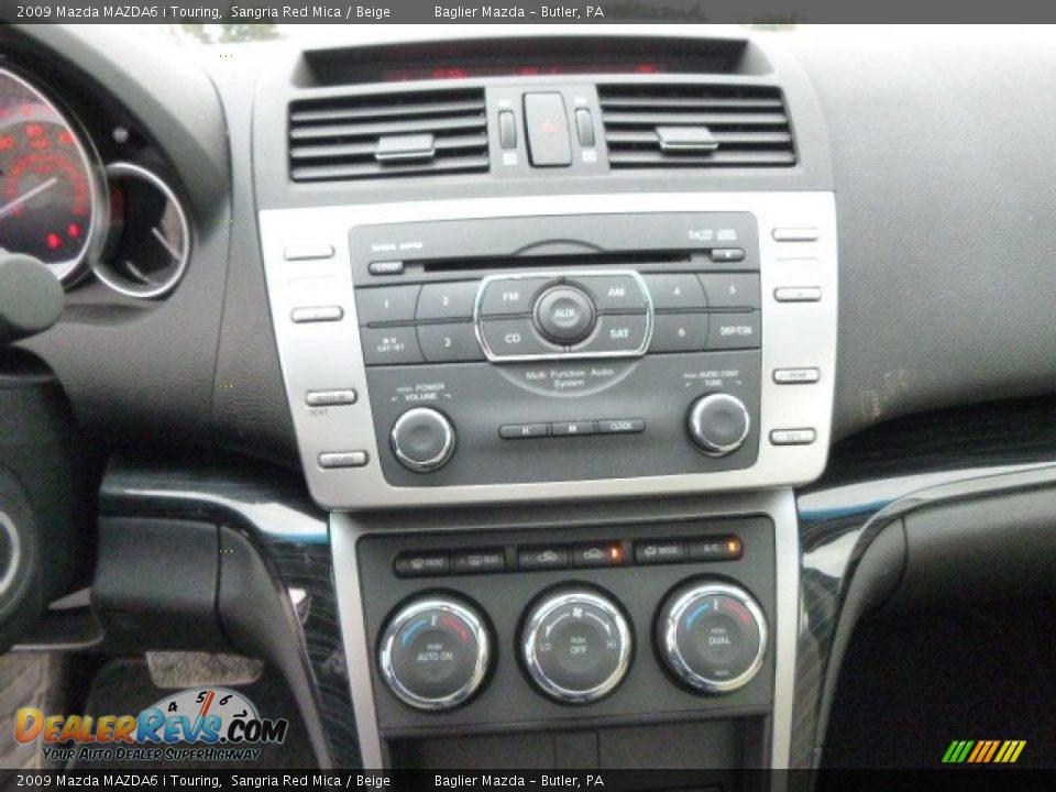 2009 Mazda MAZDA6 i Touring Sangria Red Mica / Beige Photo #21