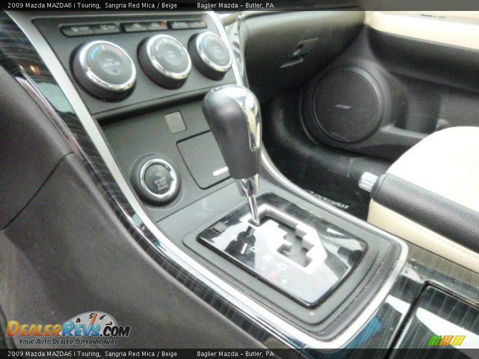 2009 Mazda MAZDA6 i Touring Sangria Red Mica / Beige Photo #22