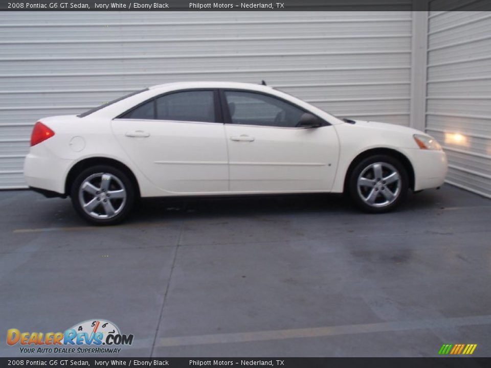 2008 Pontiac G6 GT Sedan Ivory White / Ebony Black Photo #3