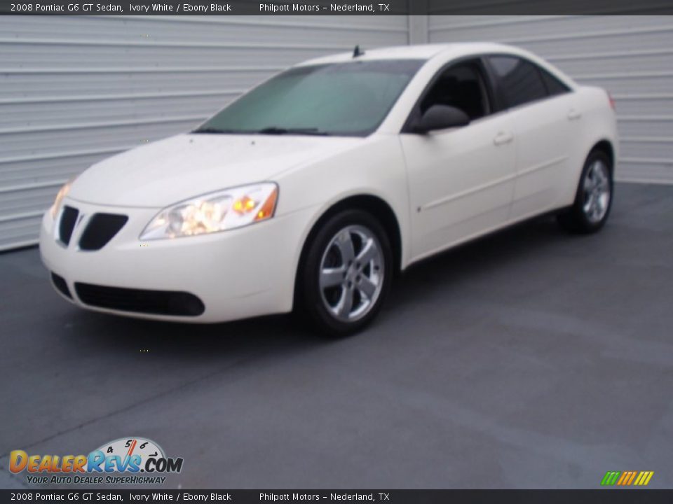 2008 Pontiac G6 GT Sedan Ivory White / Ebony Black Photo #7