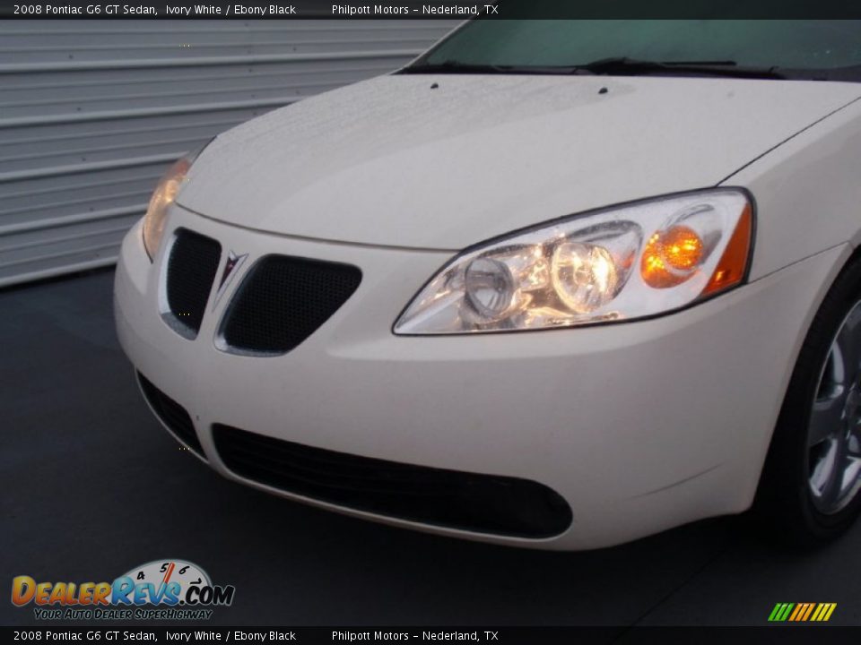 2008 Pontiac G6 GT Sedan Ivory White / Ebony Black Photo #10