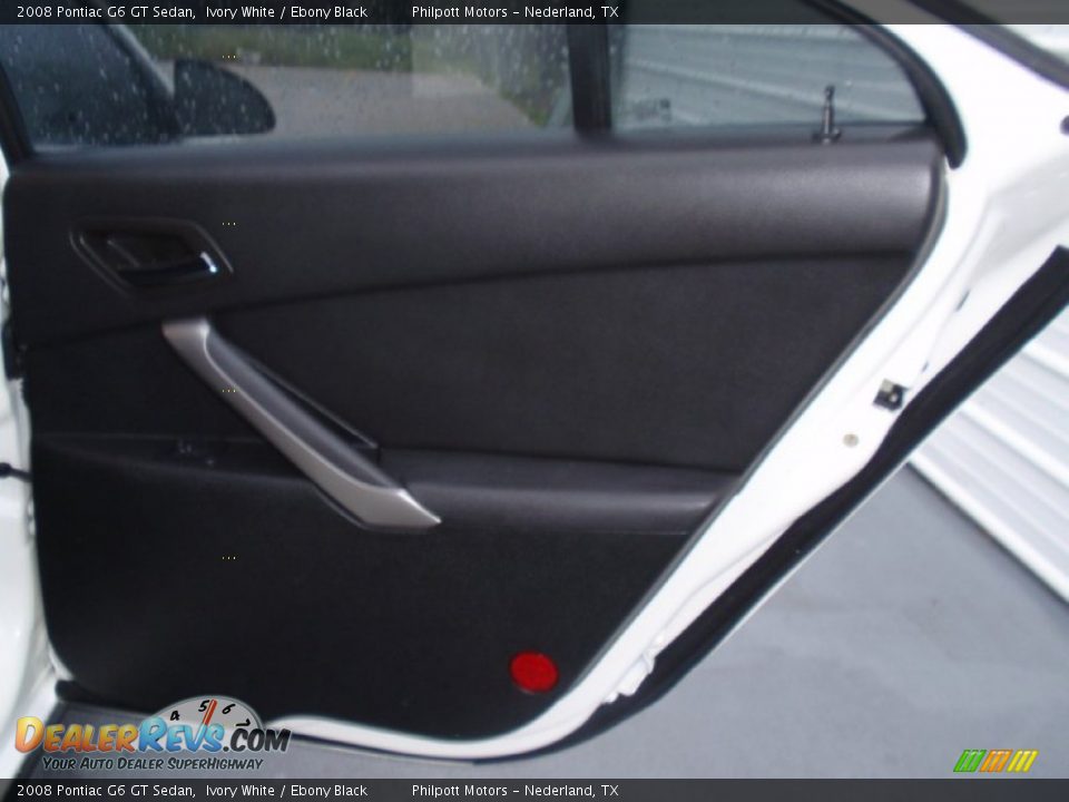 2008 Pontiac G6 GT Sedan Ivory White / Ebony Black Photo #23