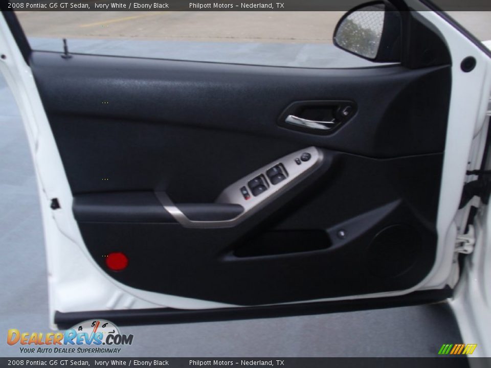 2008 Pontiac G6 GT Sedan Ivory White / Ebony Black Photo #27