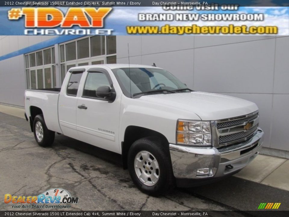 2012 Chevrolet Silverado 1500 LT Extended Cab 4x4 Summit White / Ebony Photo #1