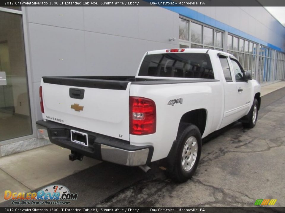 2012 Chevrolet Silverado 1500 LT Extended Cab 4x4 Summit White / Ebony Photo #4
