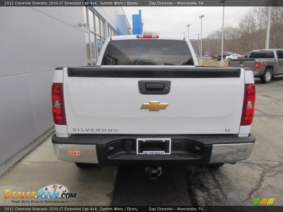 2012 Chevrolet Silverado 1500 LT Extended Cab 4x4 Summit White / Ebony Photo #5
