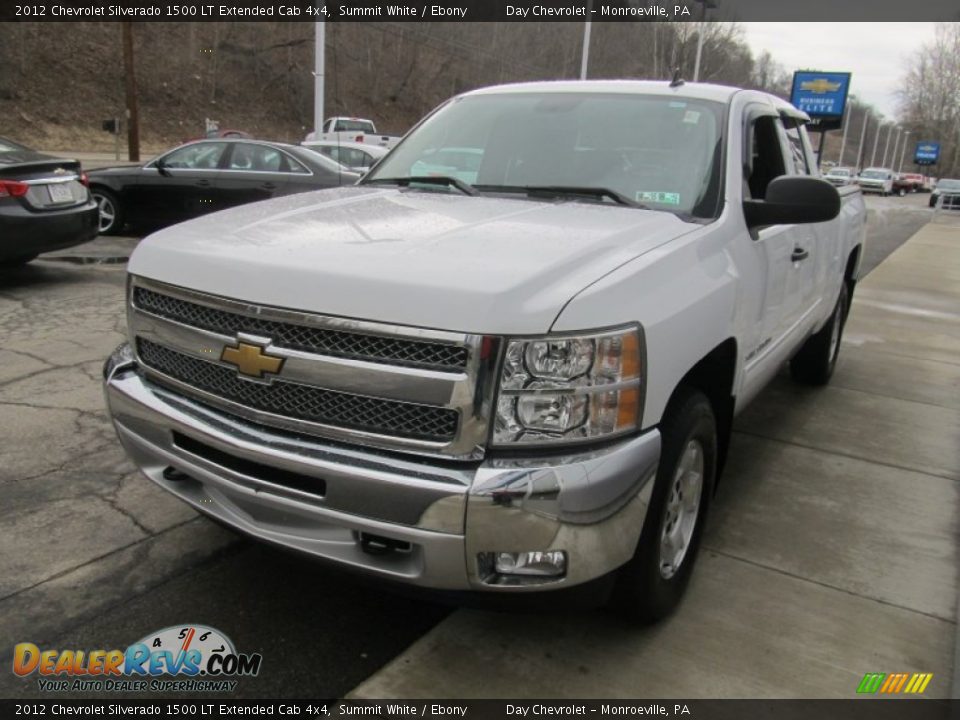 2012 Chevrolet Silverado 1500 LT Extended Cab 4x4 Summit White / Ebony Photo #9