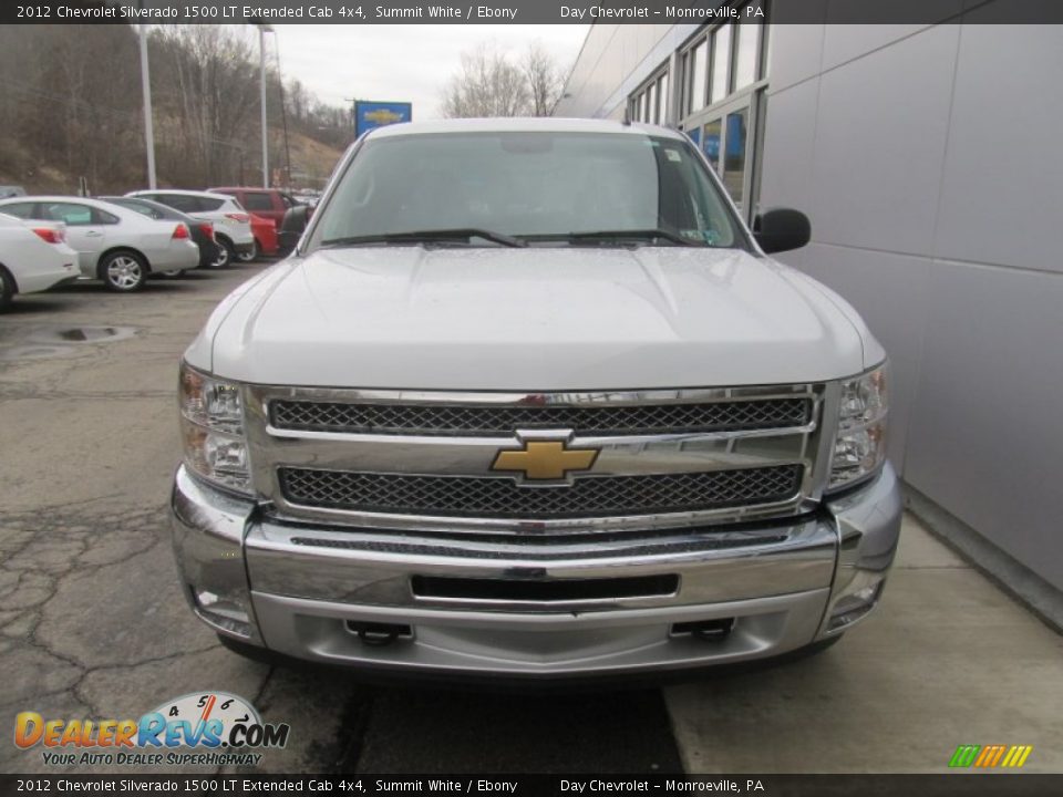 2012 Chevrolet Silverado 1500 LT Extended Cab 4x4 Summit White / Ebony Photo #10