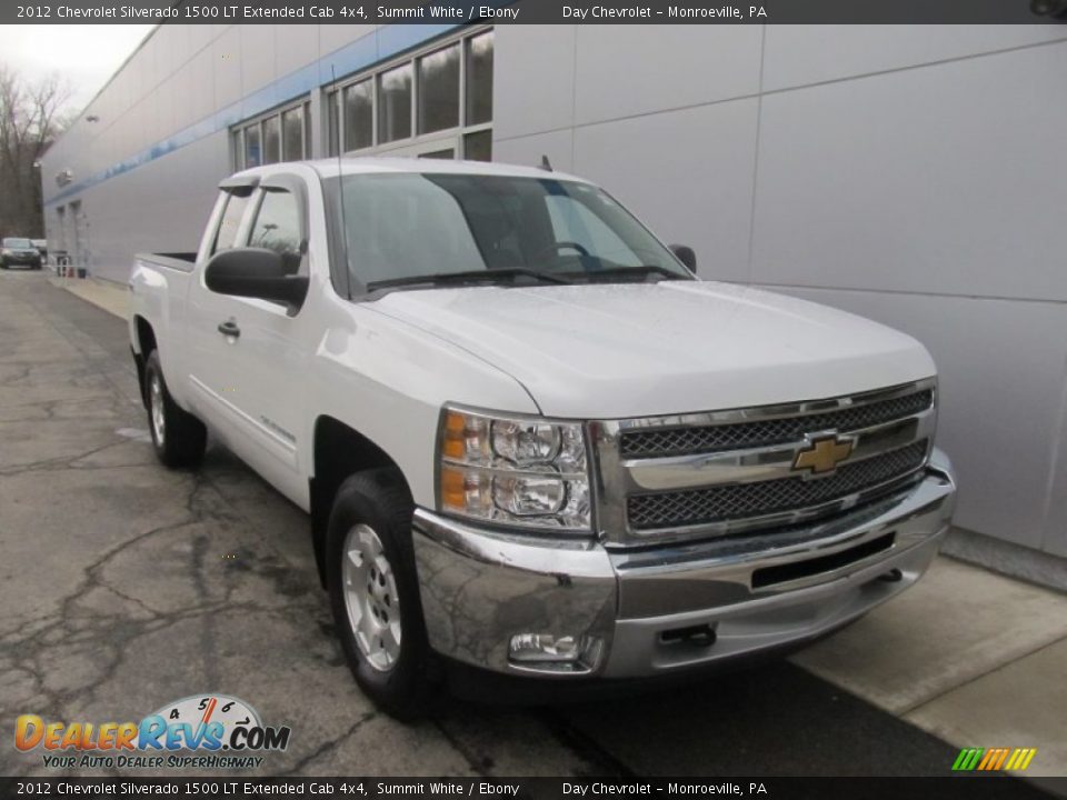 2012 Chevrolet Silverado 1500 LT Extended Cab 4x4 Summit White / Ebony Photo #11