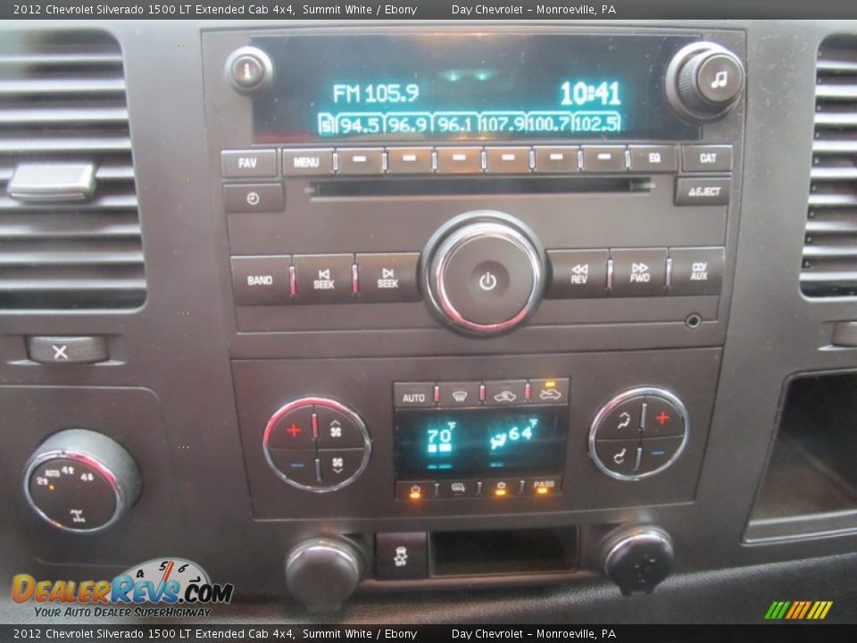 2012 Chevrolet Silverado 1500 LT Extended Cab 4x4 Summit White / Ebony Photo #17