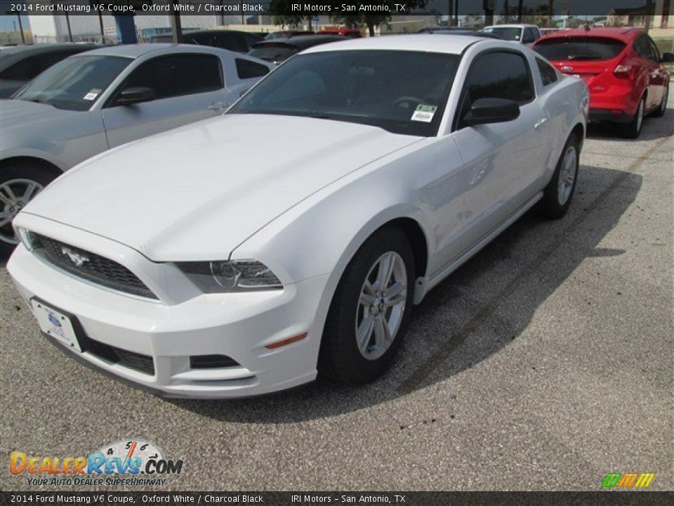 2014 Ford Mustang V6 Coupe Oxford White / Charcoal Black Photo #1