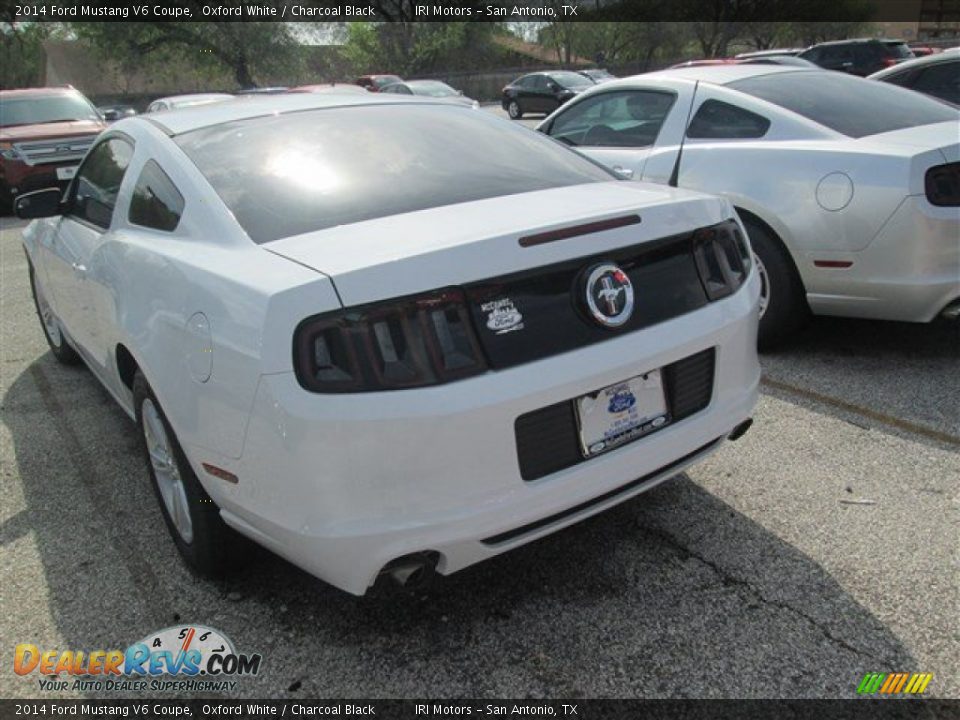 2014 Ford Mustang V6 Coupe Oxford White / Charcoal Black Photo #3