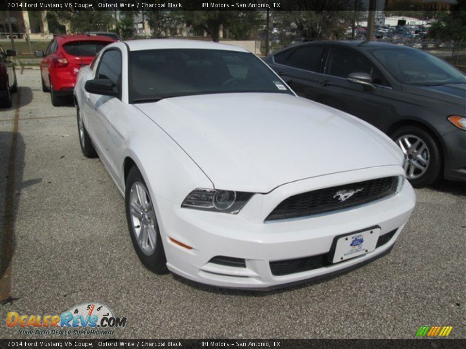 2014 Ford Mustang V6 Coupe Oxford White / Charcoal Black Photo #5