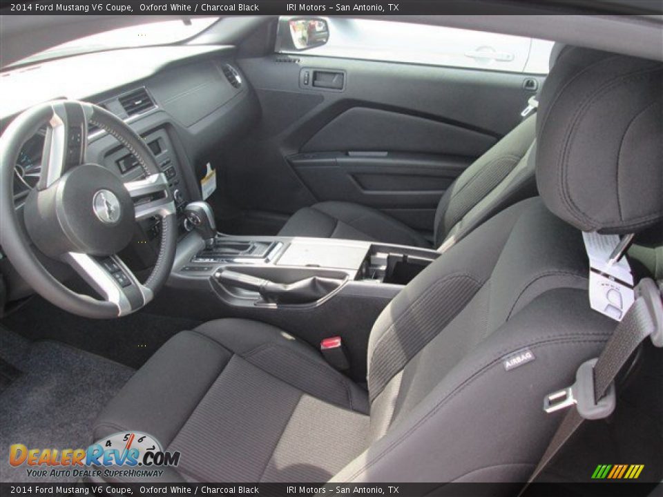 2014 Ford Mustang V6 Coupe Oxford White / Charcoal Black Photo #6