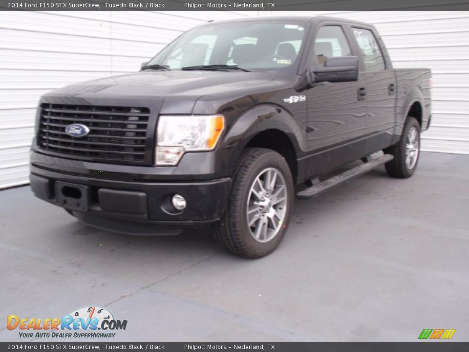 2014 Ford F150 STX SuperCrew Tuxedo Black / Black Photo #7