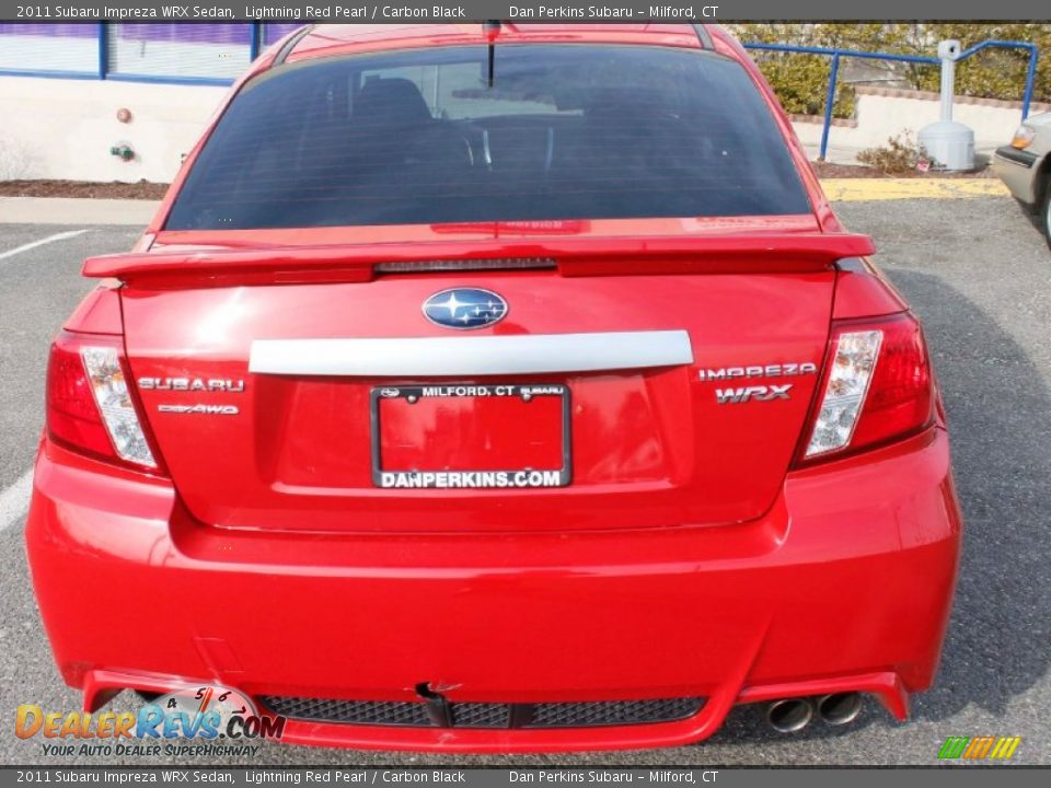 2011 Subaru Impreza WRX Sedan Lightning Red Pearl / Carbon Black Photo #7