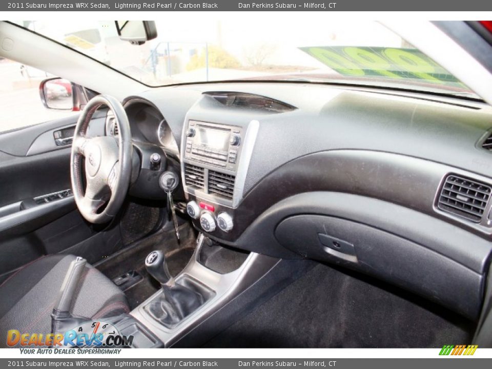 2011 Subaru Impreza WRX Sedan Lightning Red Pearl / Carbon Black Photo #9