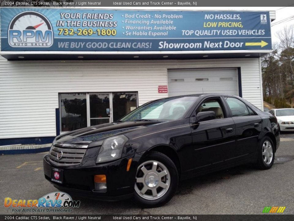2004 Cadillac CTS Sedan Black Raven / Light Neutral Photo #1
