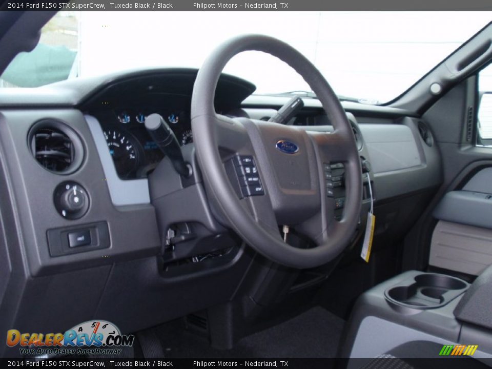 2014 Ford F150 STX SuperCrew Tuxedo Black / Black Photo #26