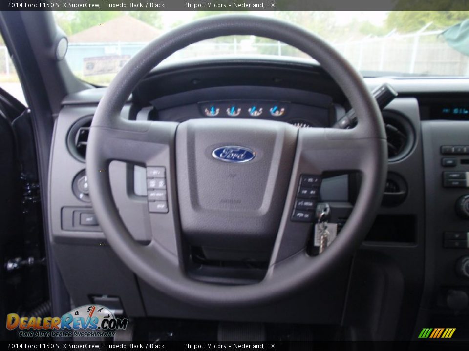 2014 Ford F150 STX SuperCrew Tuxedo Black / Black Photo #31