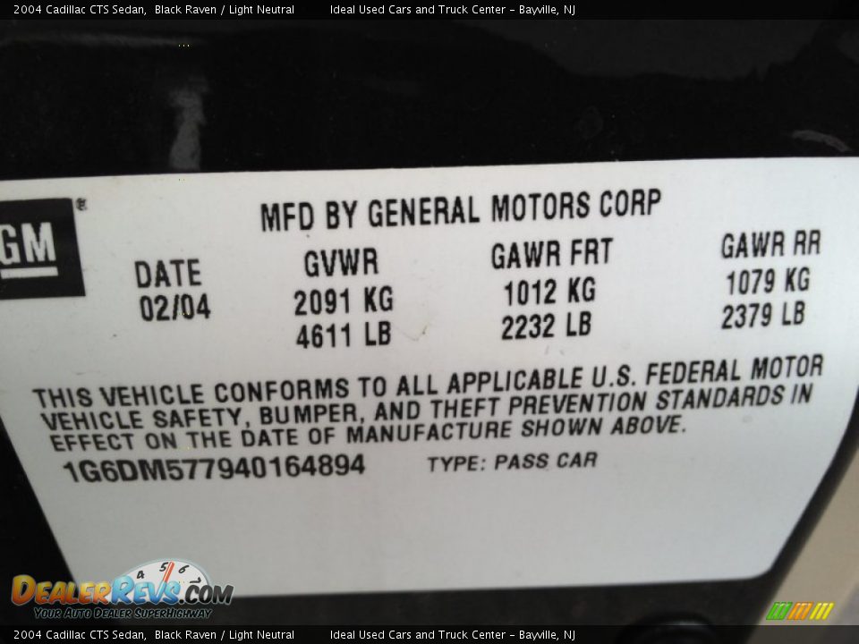 2004 Cadillac CTS Sedan Black Raven / Light Neutral Photo #27