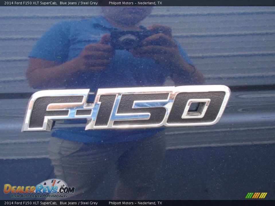 2014 Ford F150 XLT SuperCab Blue Jeans / Steel Grey Photo #18