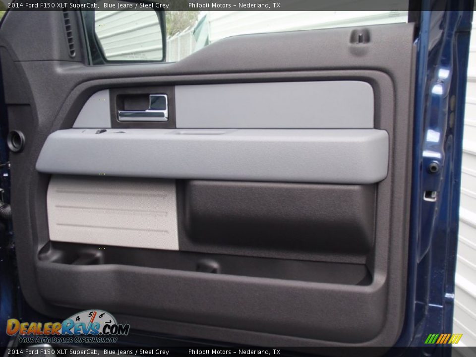 2014 Ford F150 XLT SuperCab Blue Jeans / Steel Grey Photo #21