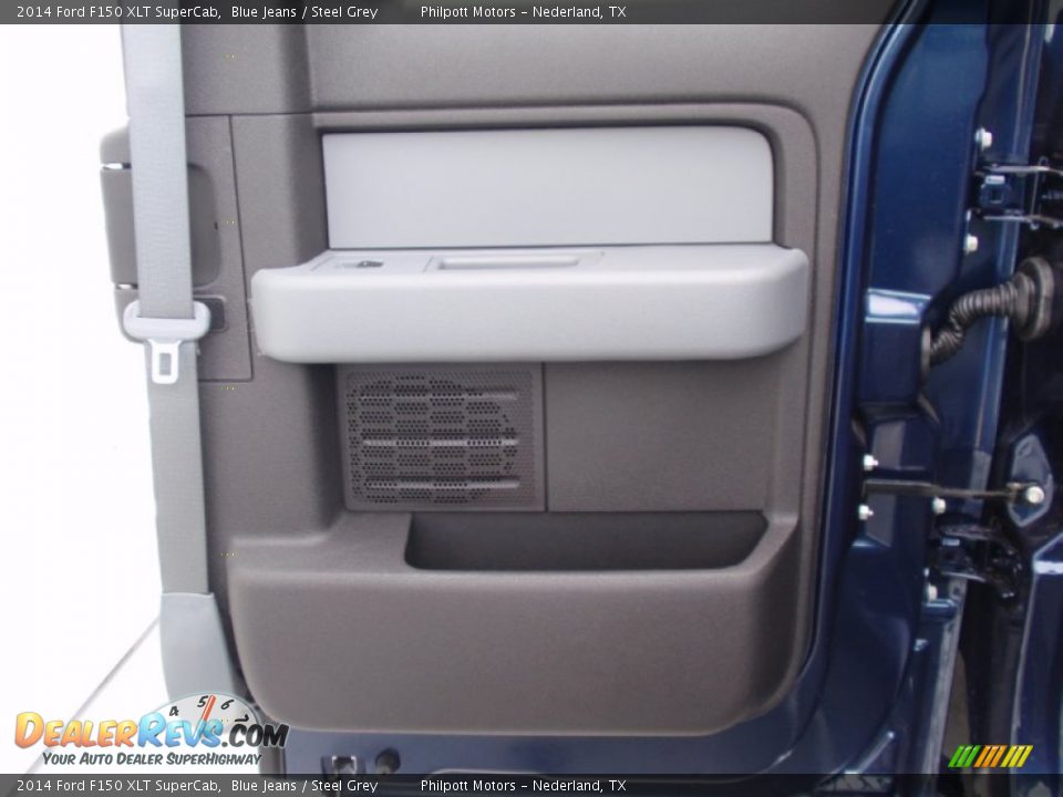 2014 Ford F150 XLT SuperCab Blue Jeans / Steel Grey Photo #24