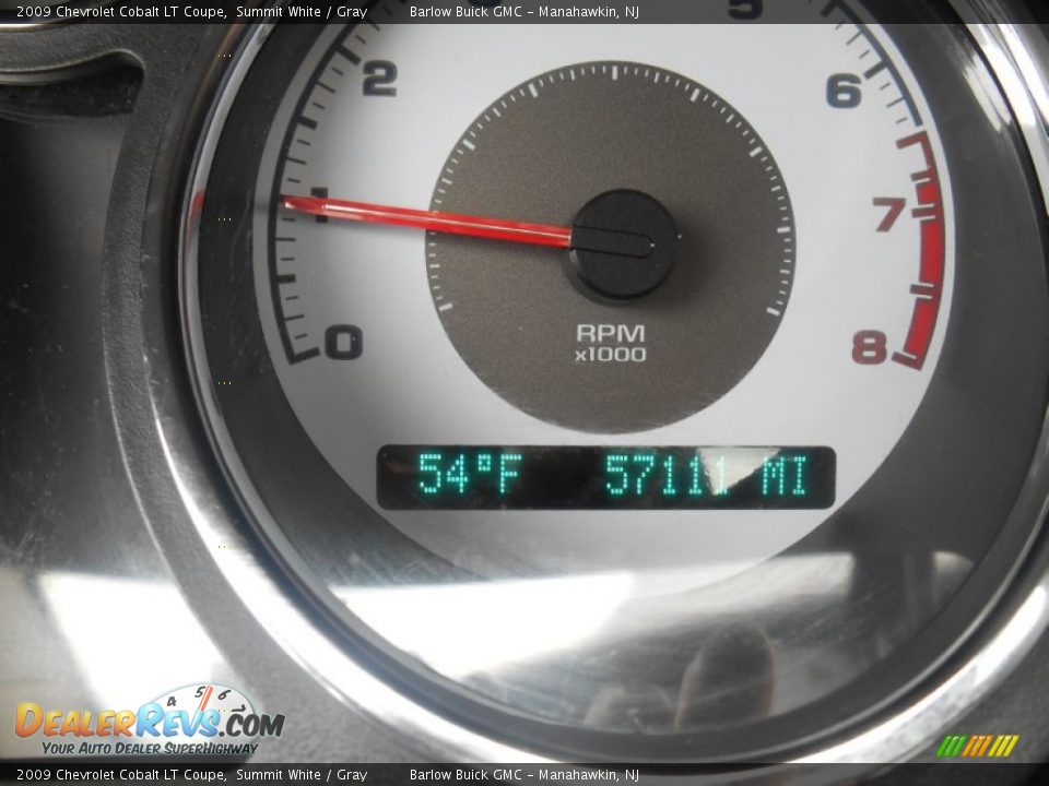 2009 Chevrolet Cobalt LT Coupe Summit White / Gray Photo #14