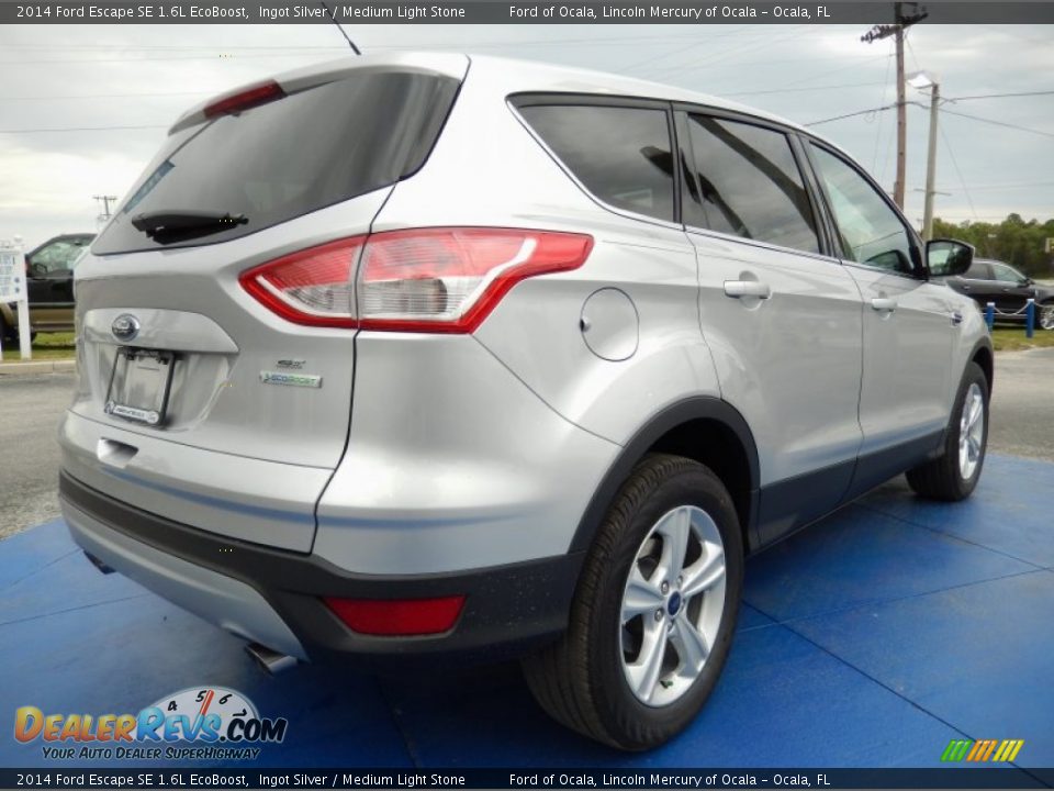 2014 Ford Escape SE 1.6L EcoBoost Ingot Silver / Medium Light Stone Photo #3