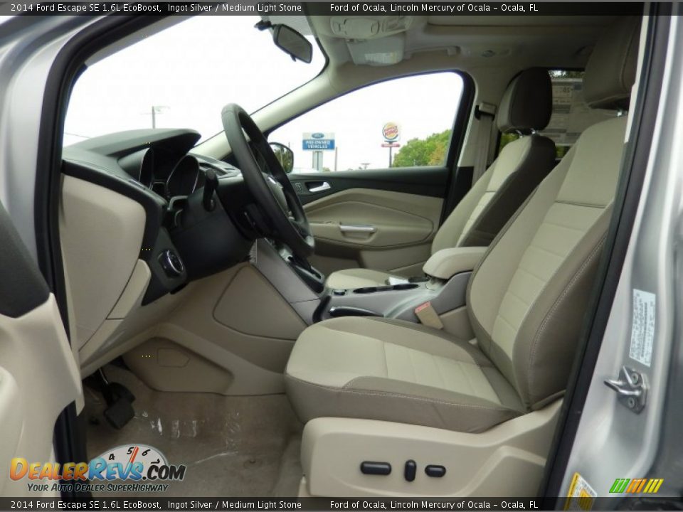 2014 Ford Escape SE 1.6L EcoBoost Ingot Silver / Medium Light Stone Photo #6