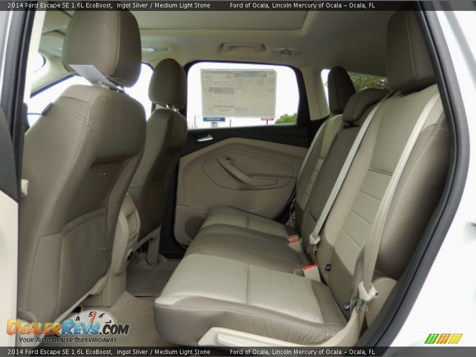 2014 Ford Escape SE 1.6L EcoBoost Ingot Silver / Medium Light Stone Photo #7