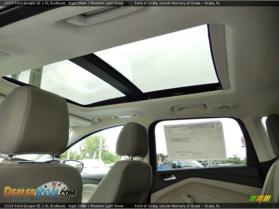 2014 Ford Escape SE 1.6L EcoBoost Ingot Silver / Medium Light Stone Photo #8