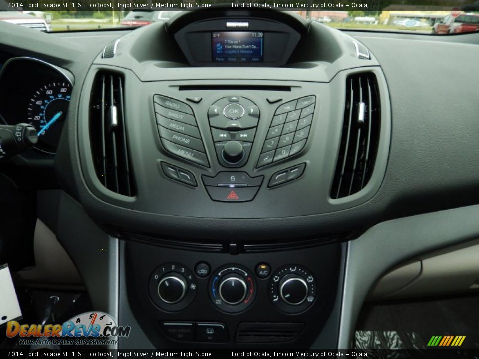 2014 Ford Escape SE 1.6L EcoBoost Ingot Silver / Medium Light Stone Photo #11