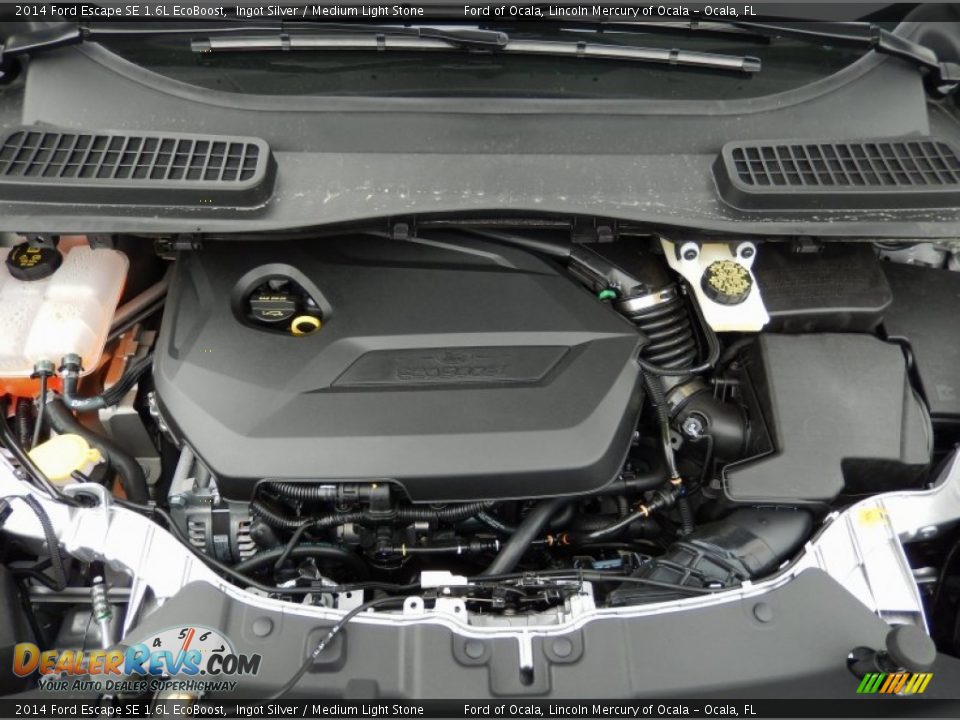 2014 Ford Escape SE 1.6L EcoBoost Ingot Silver / Medium Light Stone Photo #12