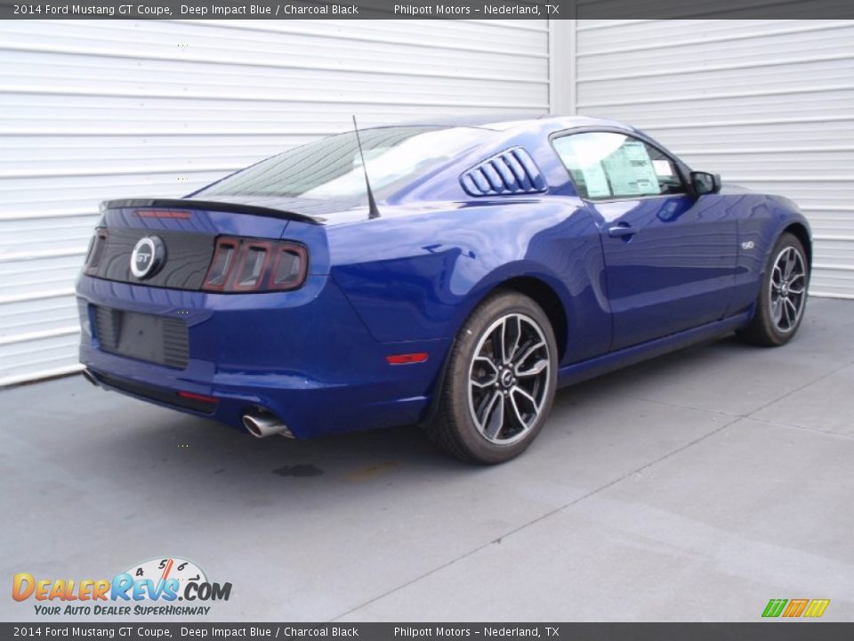 2014 Ford Mustang GT Coupe Deep Impact Blue / Charcoal Black Photo #4