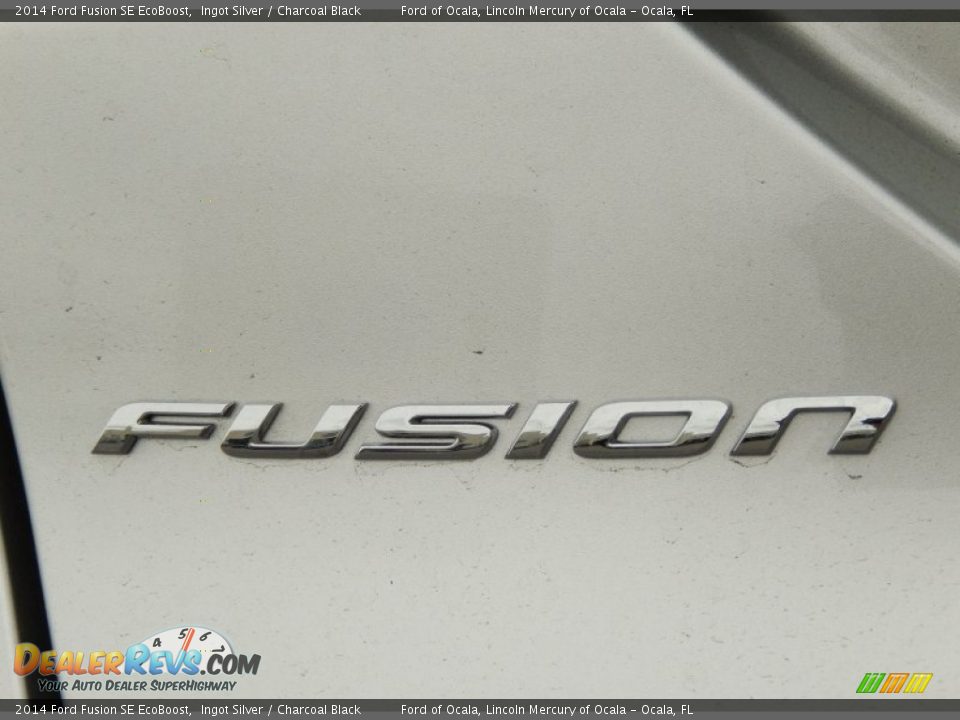 2014 Ford Fusion SE EcoBoost Ingot Silver / Charcoal Black Photo #4