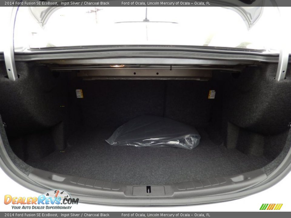 2014 Ford Fusion SE EcoBoost Ingot Silver / Charcoal Black Photo #5