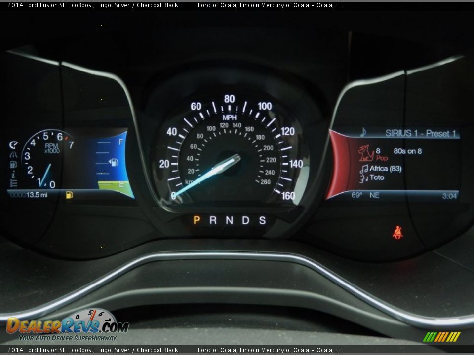 2014 Ford Fusion SE EcoBoost Ingot Silver / Charcoal Black Photo #9