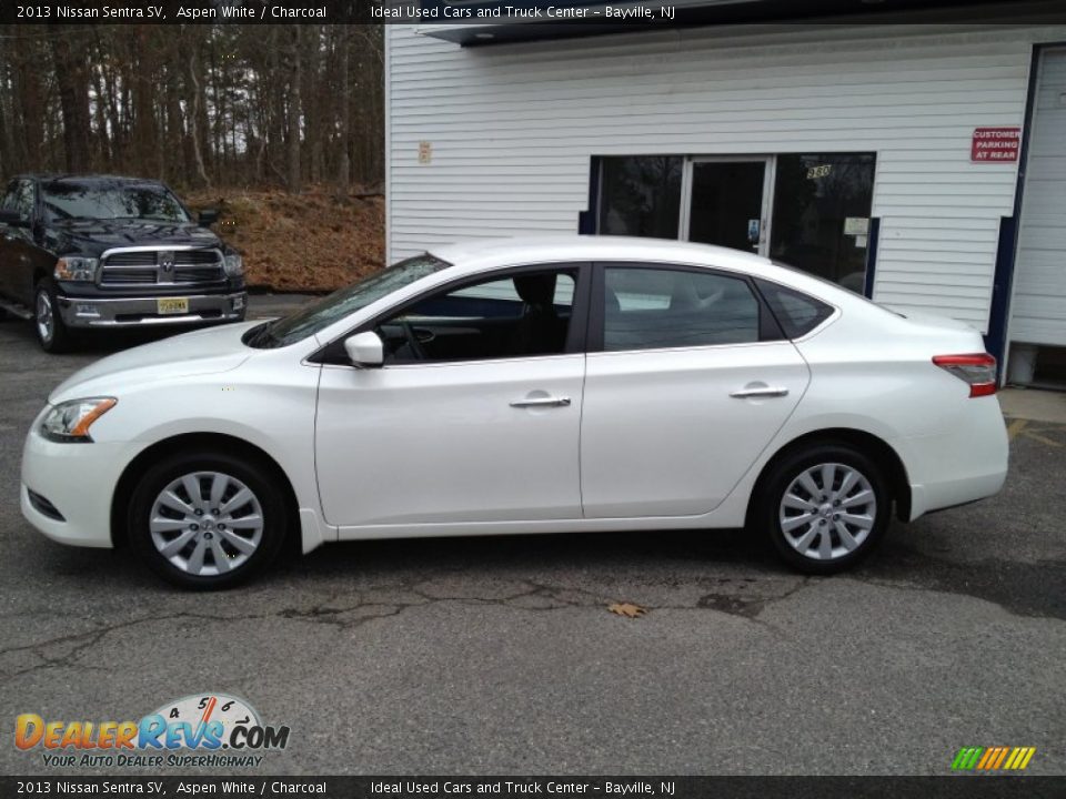 2013 Nissan Sentra SV Aspen White / Charcoal Photo #19